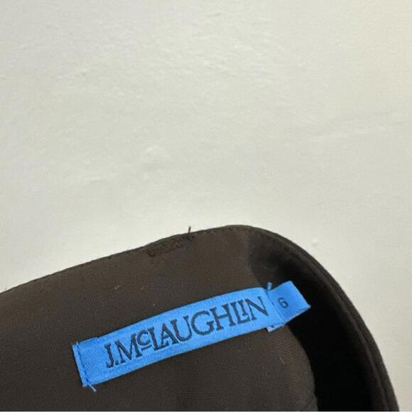 J. McLaughlin Women’s Brown Career Straight Leg Pants Size 6 - Picture 4 of 5